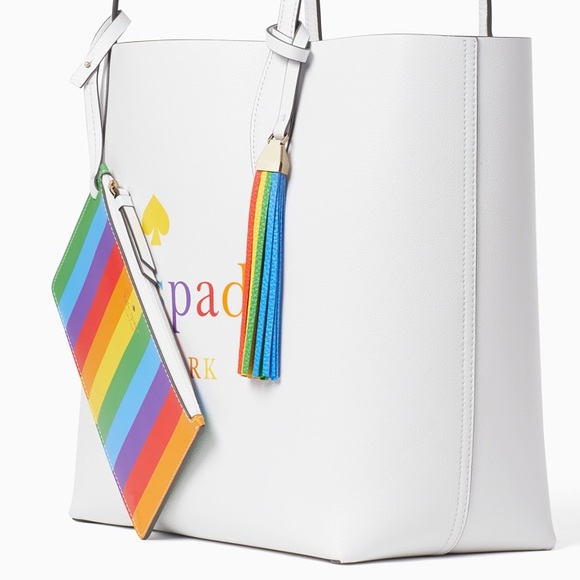 HP! KATE SPADE🌈RAINBOW TOTE! Plus free wristlet! - Picture 5 of 7